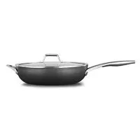 Calphalon 2029650 Premier Hard-Anodized Nonstick 13-Inch Deep Skillet with Cover, Black