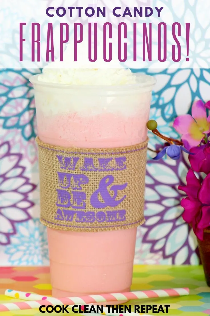 Cotton Candy Frappuccino Starbucks Copycat Cook Clean Repeat