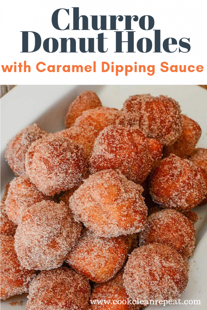 These Churro Donut Holes make the perfect little snack when you have a sugar craving. They are very versatile and can be served with a drizzled sauce or dipped into something fruity or sweet.