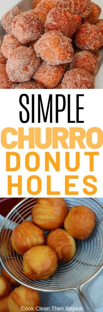 simple churro donut holes pin