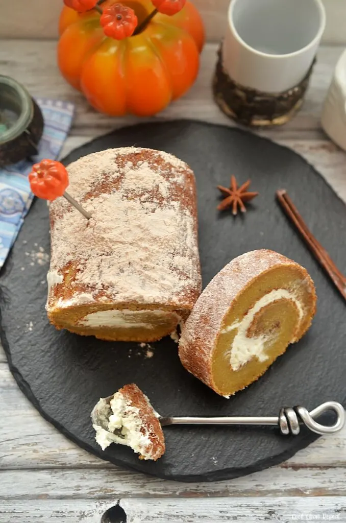 top down finished easy pumpkin roll