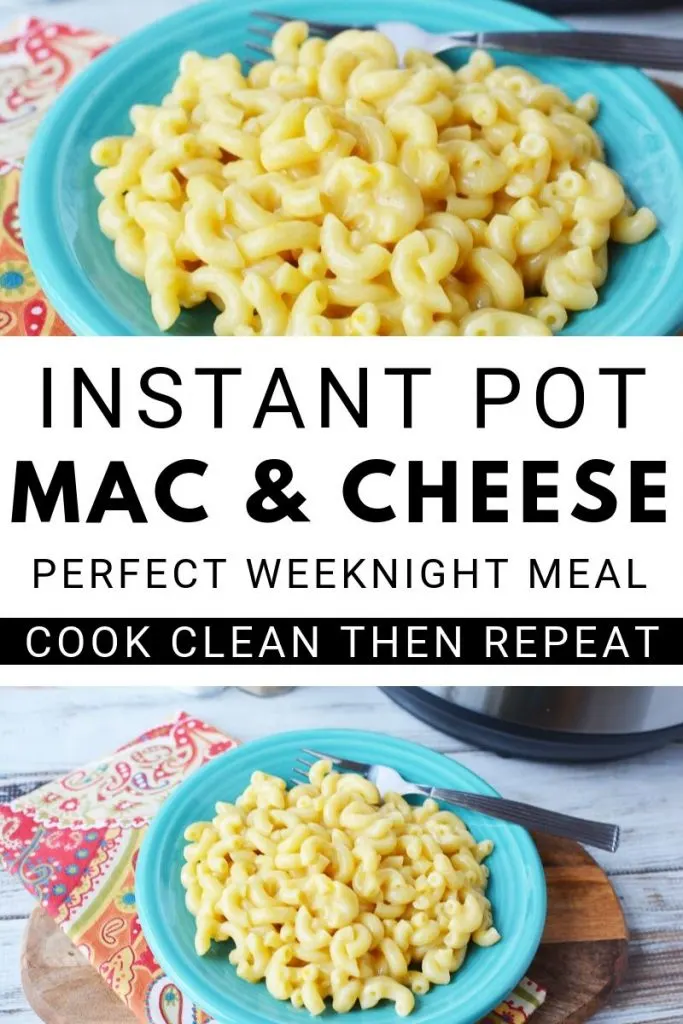 another pin showing Mac and Cheese ready to eat with title in the middle.