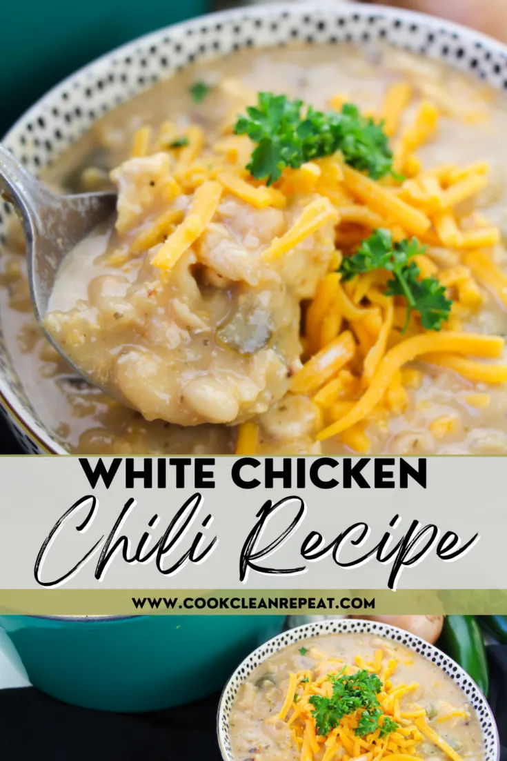 White Chicken Chili Recipe - Cook Clean Repeat
