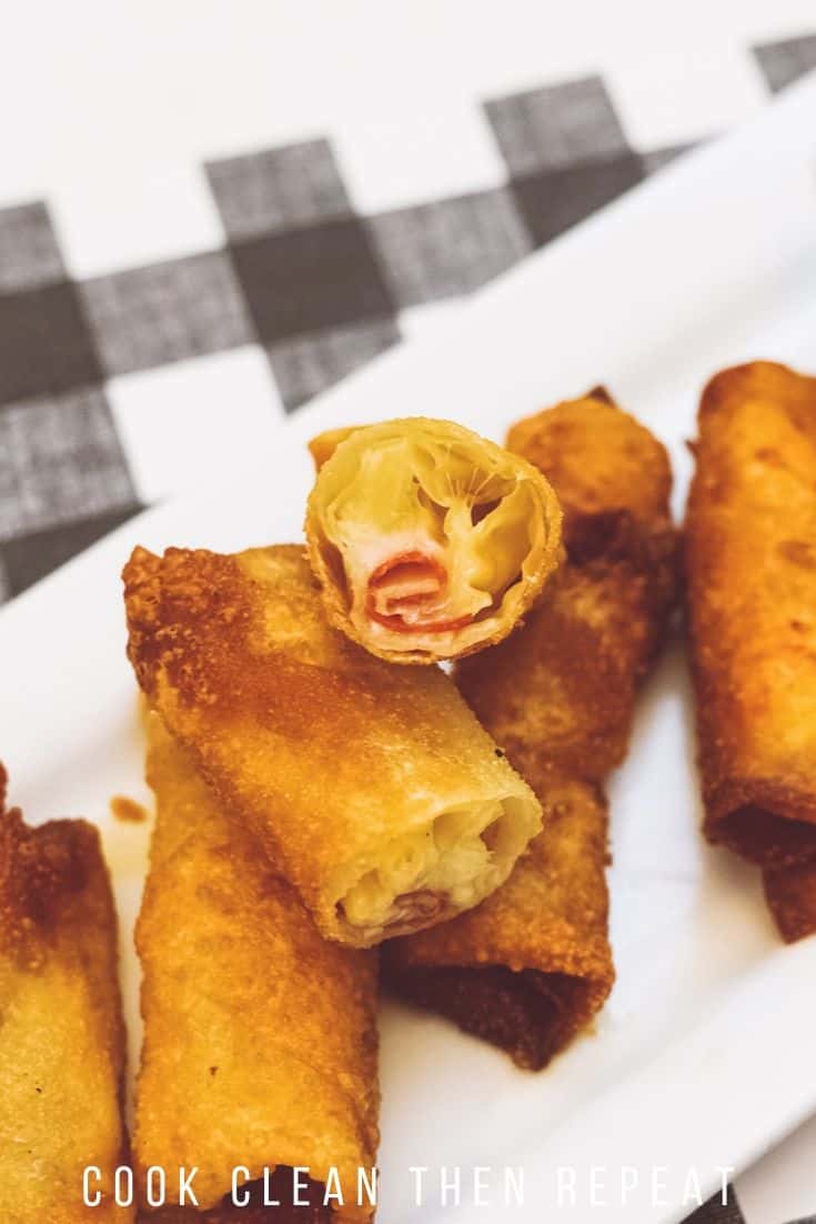 Pizza Rolls With Egg Roll Wrappers Cook Clean Repeat