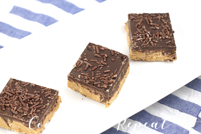 Chocolate Peanut Butter Fudge | 2 Layer Fudge Recipe