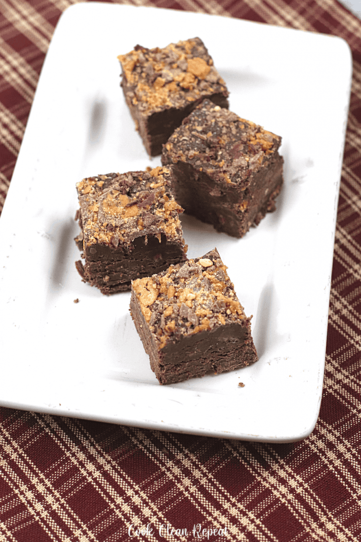 Butterfinger Fudge - Cook Clean Repeat