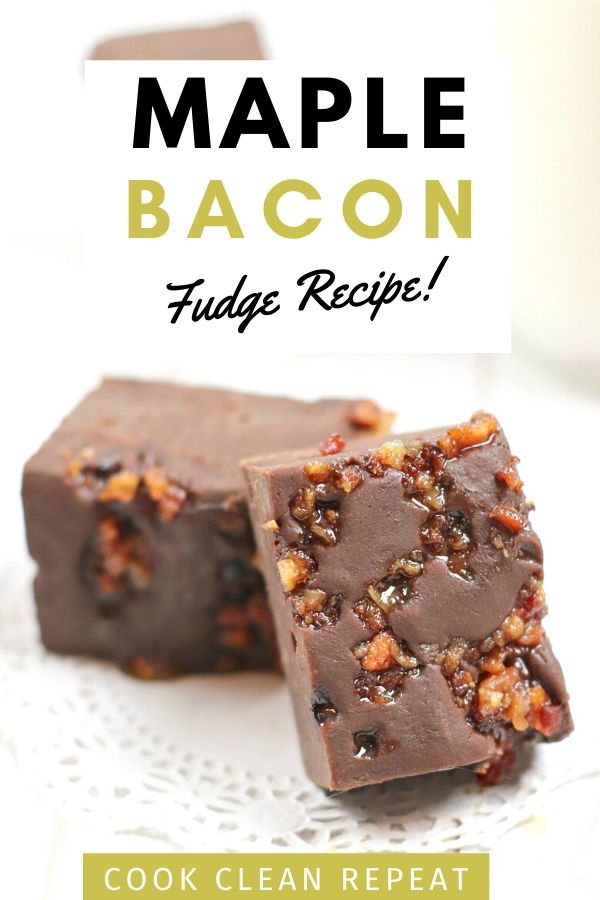 Another pin for maple bacon fudge recipe. 