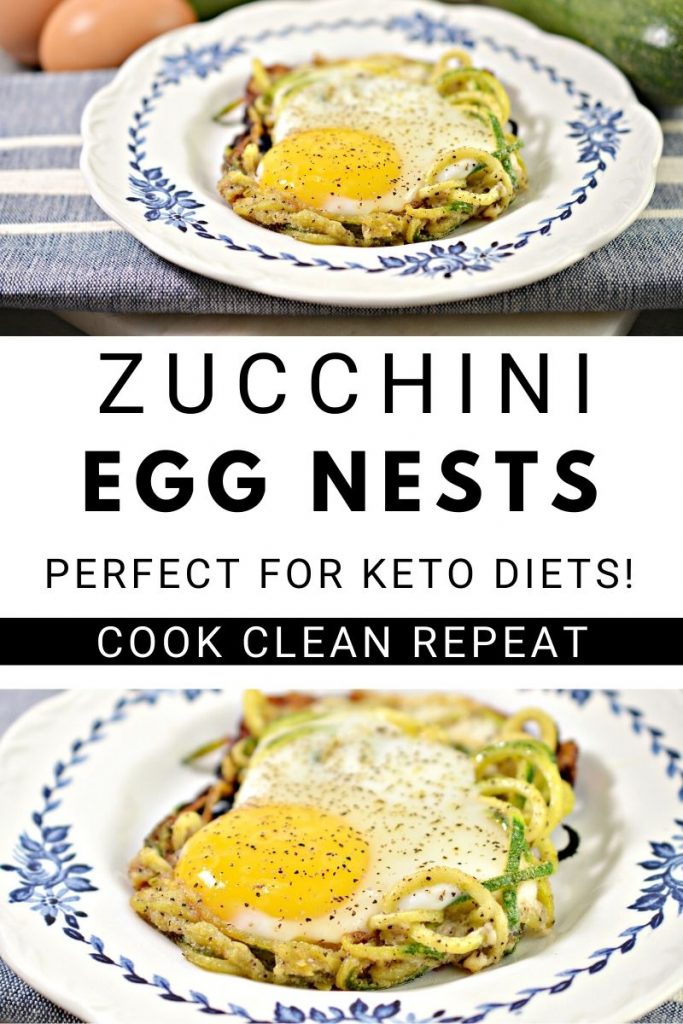 Here we see another pin for the zucchini recipe for egg nests