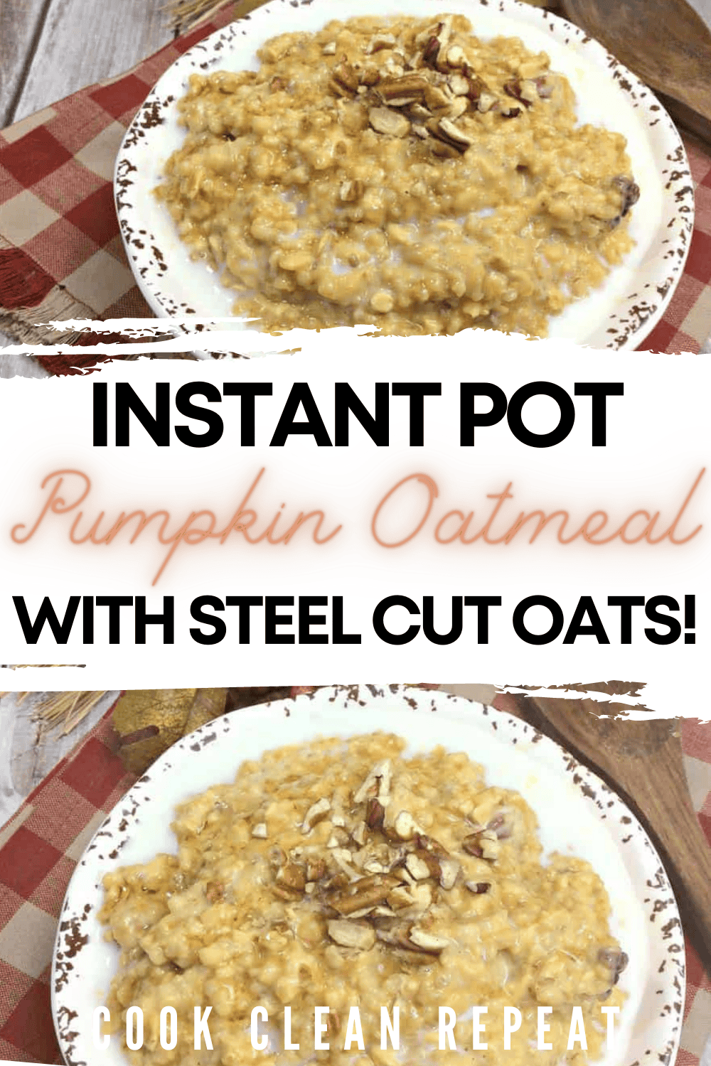 Easy Instant Pot Pumpkin Oatmeal Cook Clean Repeat