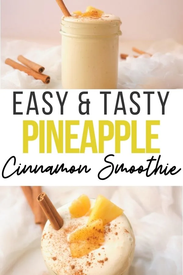 The Easiest Pineapple Smoothie Recipe - Cook Clean Repeat