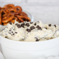 featured image showing the finished cannoli dip ready to serve