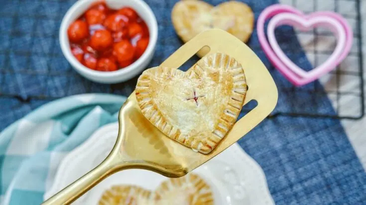 Featured image showing the finished cherry hand pie ready to be served.