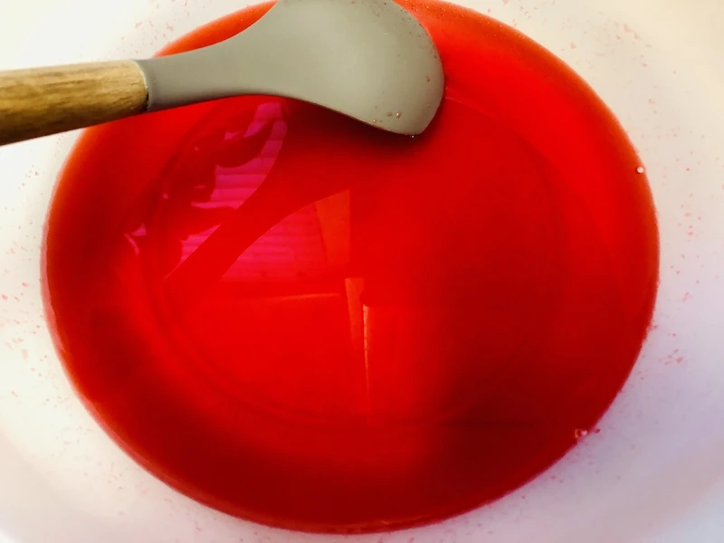 Jello being made