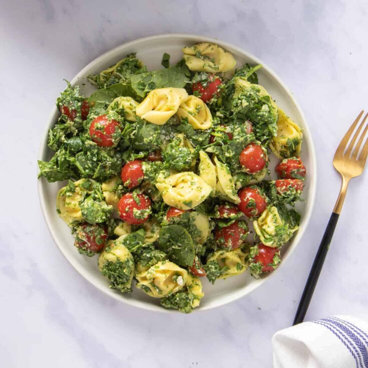 Image for Summer Spinach and Pesto Tortellini Salad