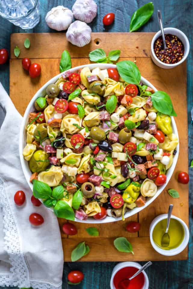 Delish Tortellini Salad Recipes Cook Clean Repeat