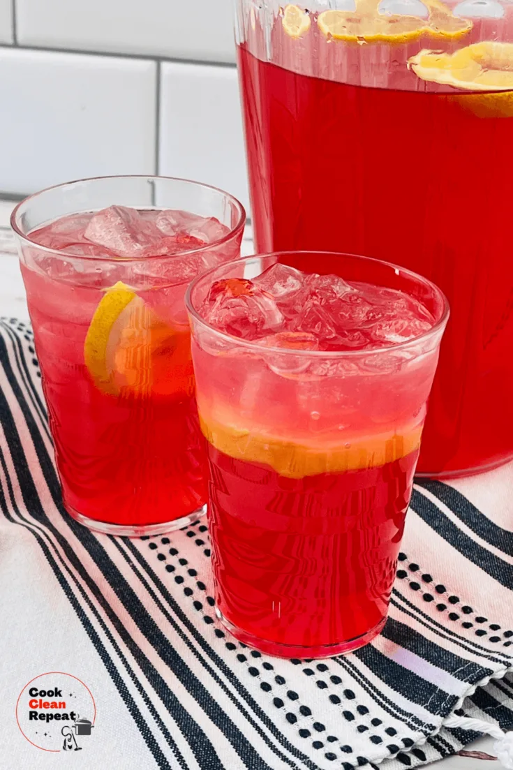 Pink Lemonade drink for summer parties