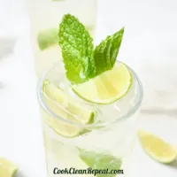 Mint Lime Sparkling Water Recipe Featured Image