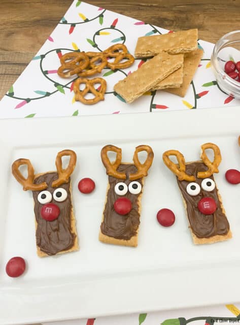 No Bake Nutella Reindeer Cookies - Cook Clean Repeat