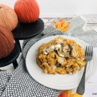 featured image showing the finished pumpkin dump cake ready to eat.