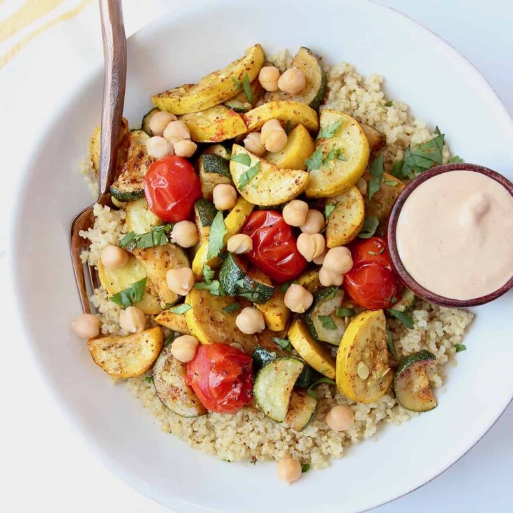 Image for Vegan Roasted Squash Bowls with Lemon Tahini Sauce