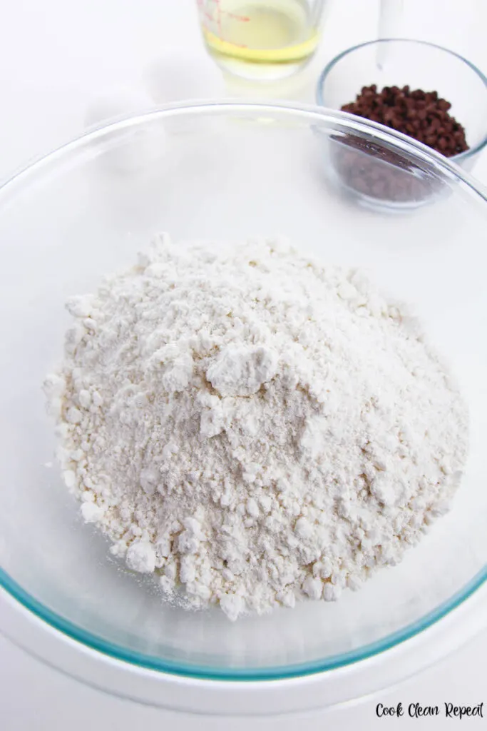 dry ingredients in a bowl.