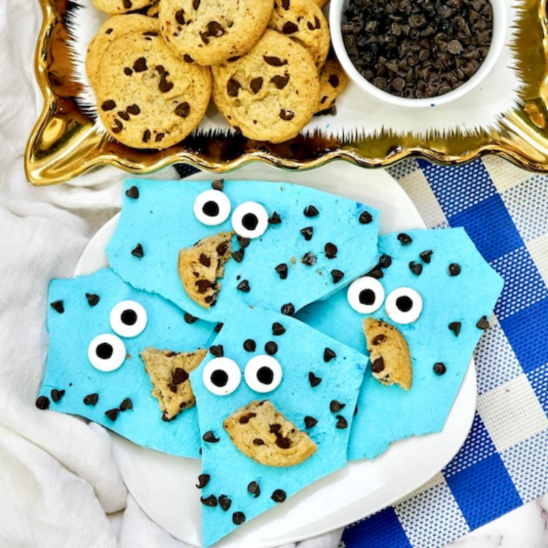 Cookie Monster Candy Bark