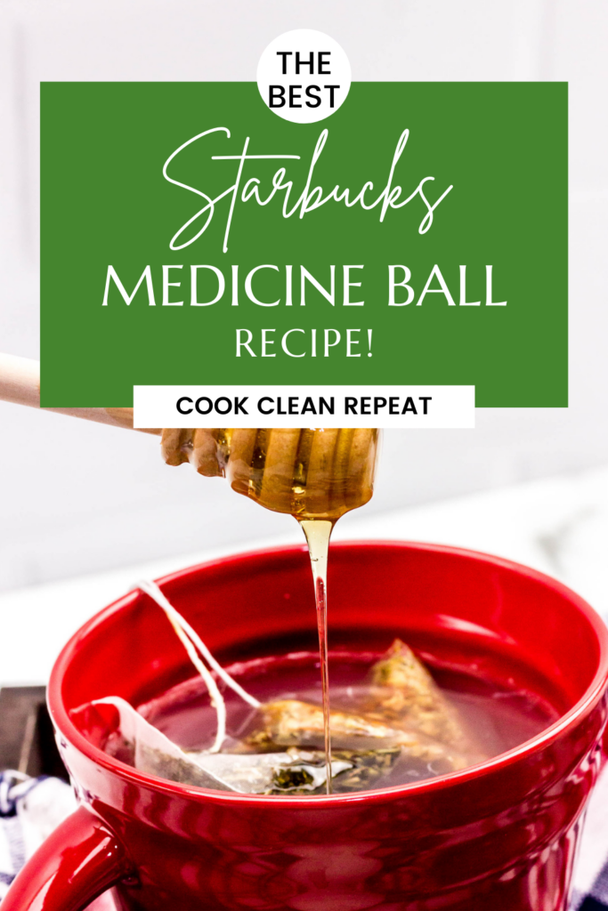 Pin showing the finished Starbucks medicine ball ready to serve