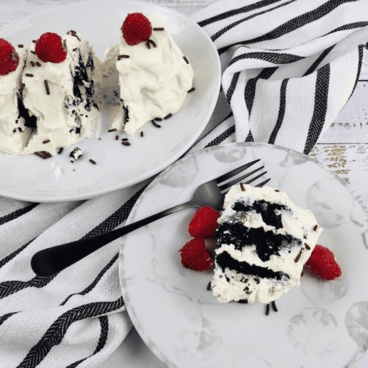 No Bake Zebra Cake-image