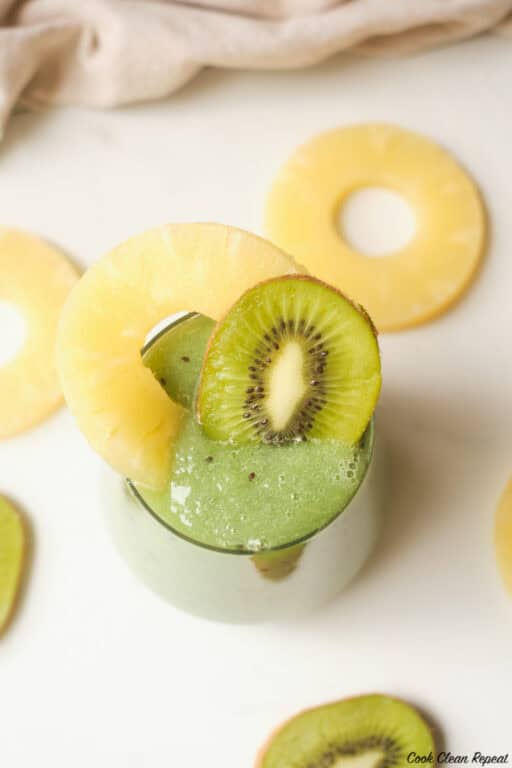 Pineapple Kiwi Smoothie Cook Clean Repeat