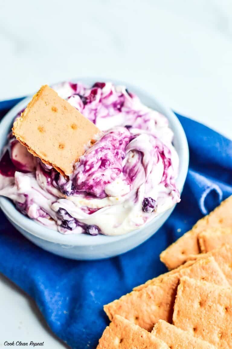 Blueberry Pie Cream Cheese Dip Cook Clean Repeat