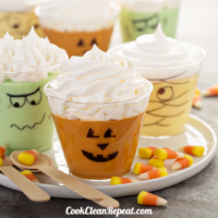 Halloween Desserts in a Cup Featured Image