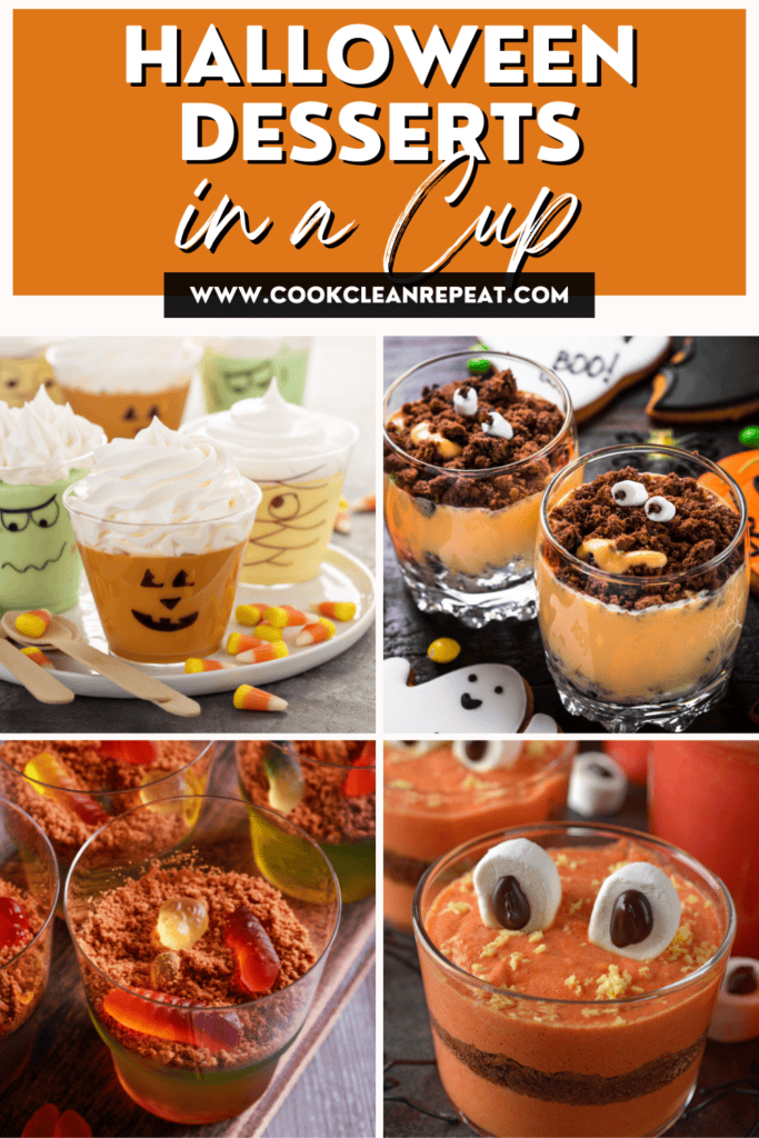 Halloween Desserts in a Cup Cook Clean Repeat