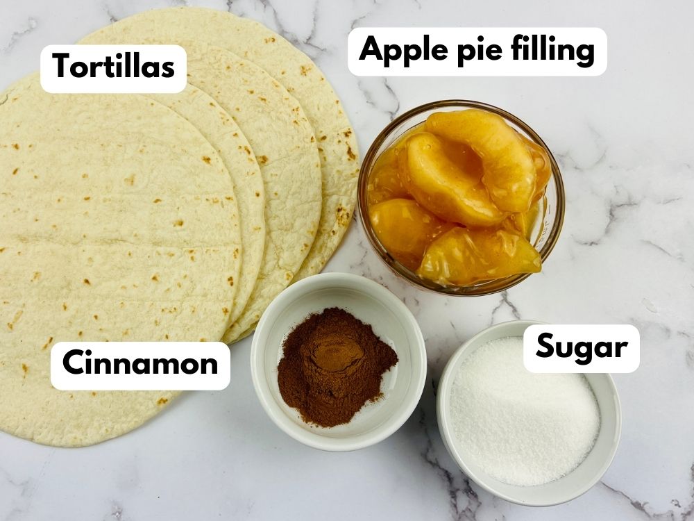 Apple Pie Dessert Nachos ingredients