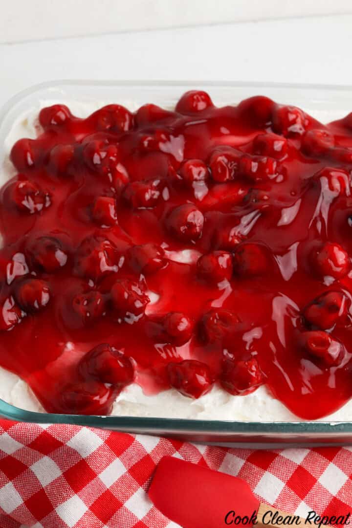 Cherry Cheesecake Poke Cake Cook Clean Repeat