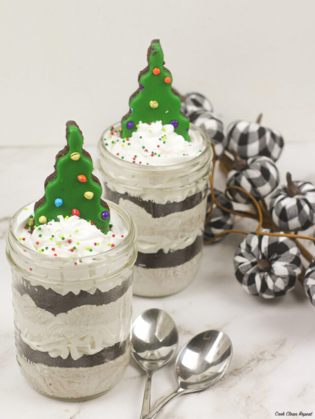 cropped Christmas Dirt Cups