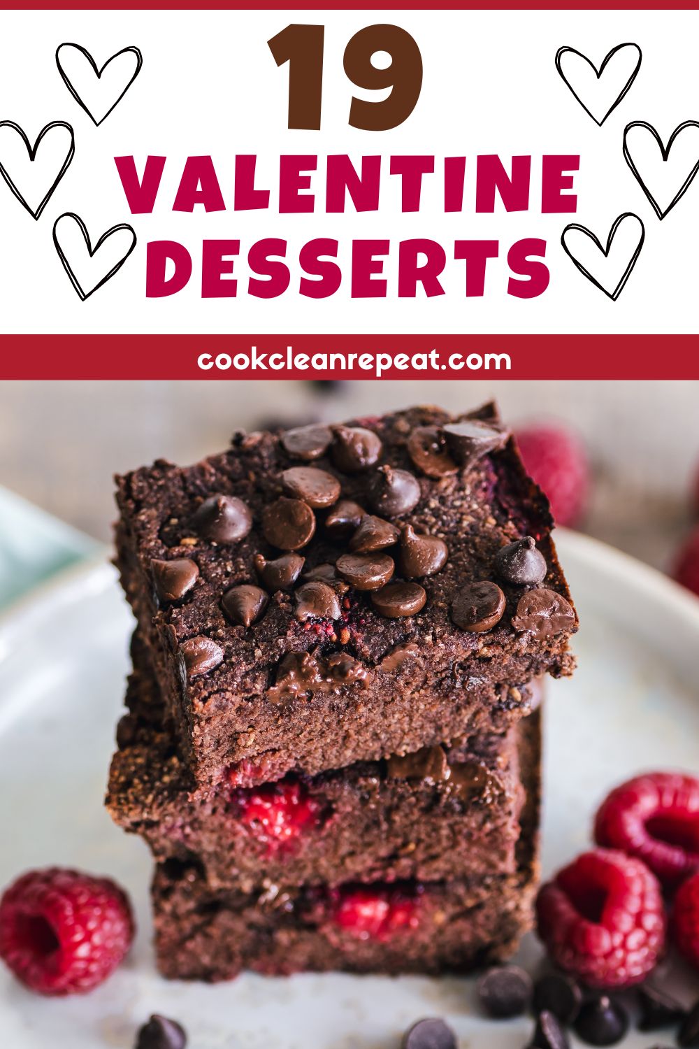 Pinterest image for blog post Valentine Dessert Recipes