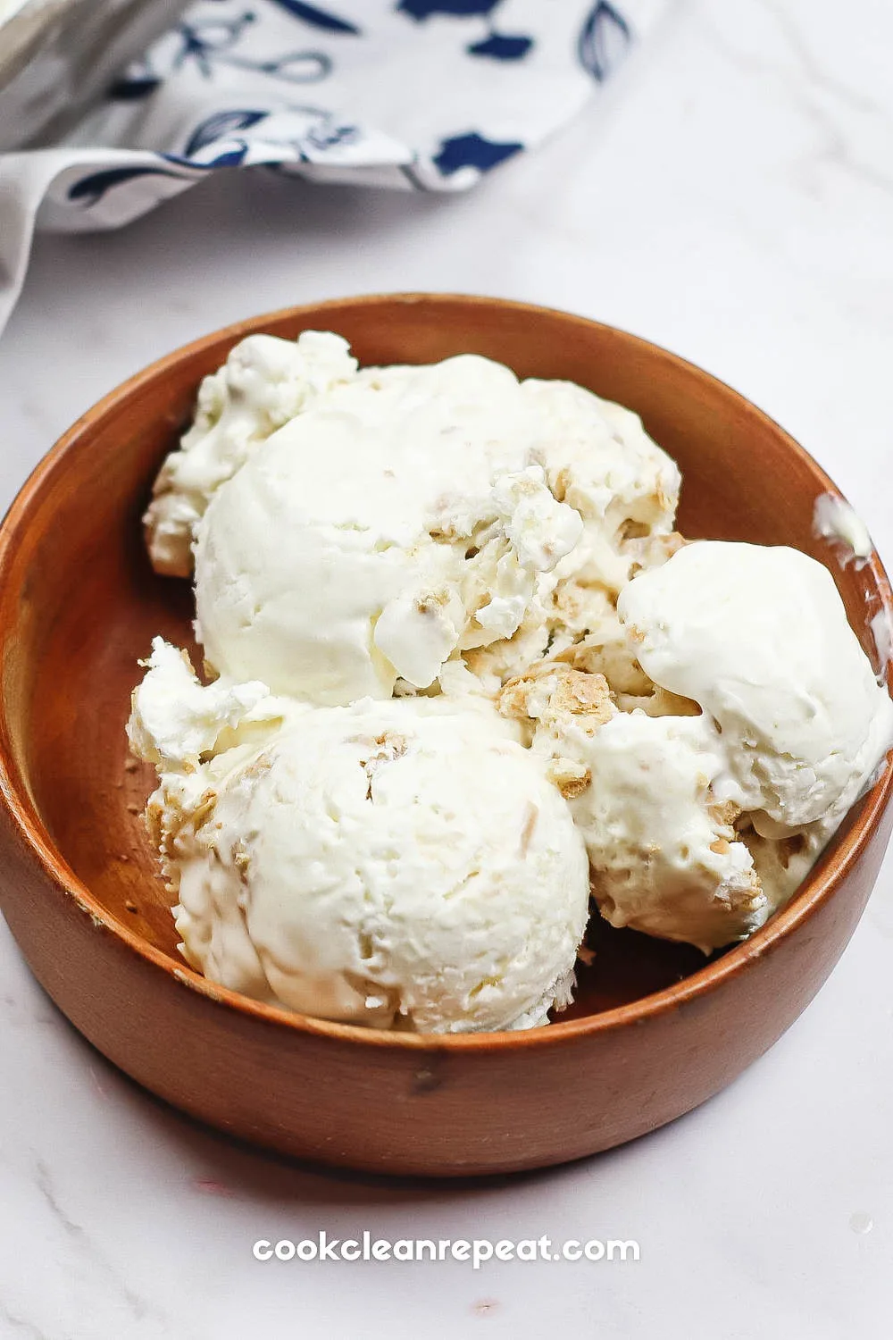 Key Lime Pie Ice Cream in a bowl