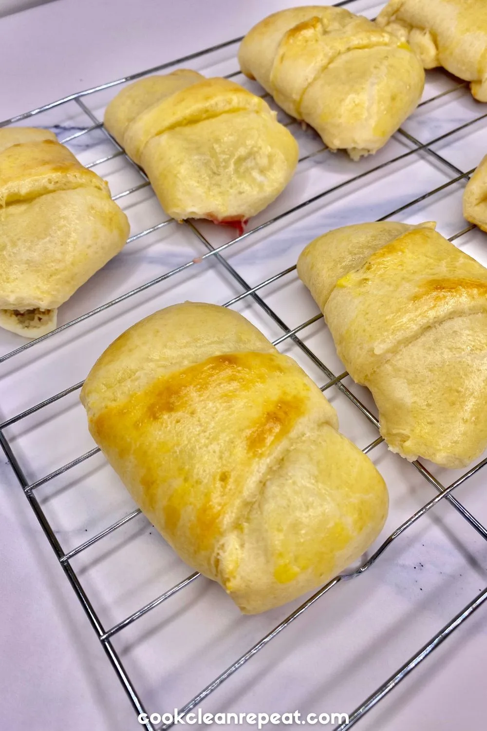 Cherry Turnovers on a cooling rack