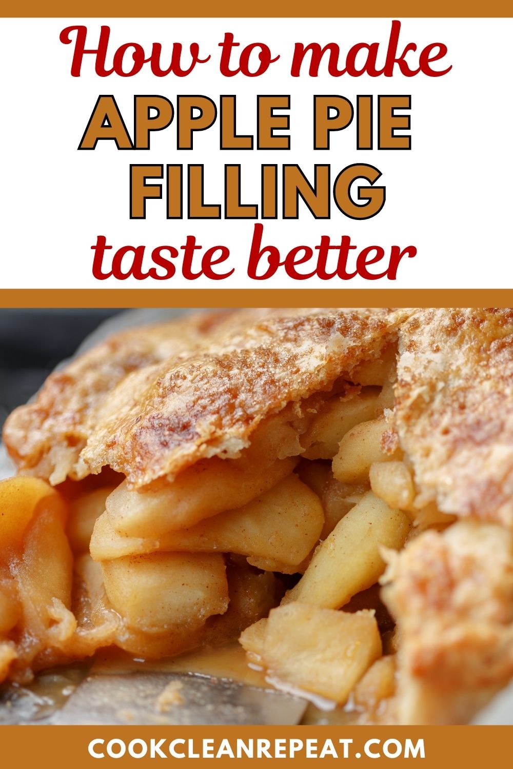Pinterest image for How to Make Canned Apple Pie Filling Taste Better