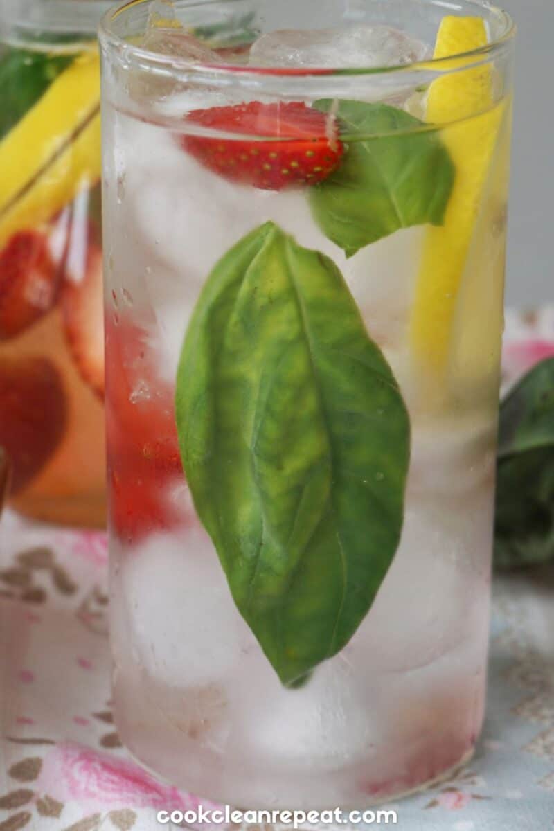 Strawberry Lemon Water Recipe Cook Clean Repeat