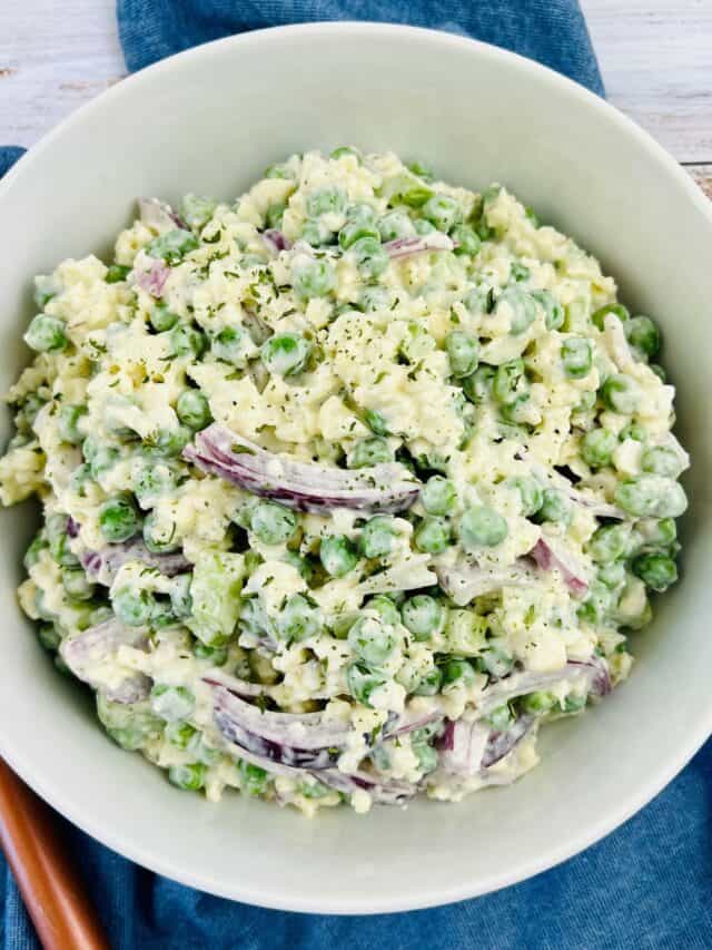 Cauliflower Pea Salad with Ranch Dressing Story