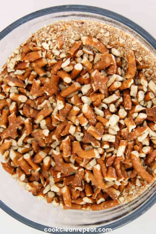 Strawberry Pretzel Salad without Jello Cook Clean Repeat