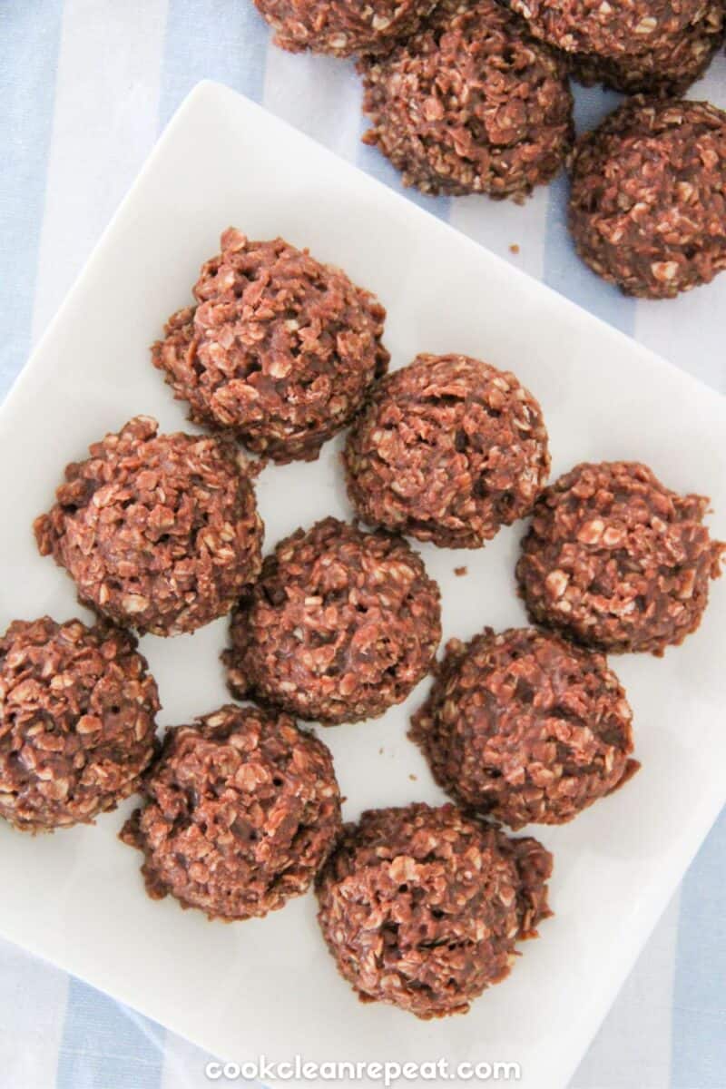 Nutella No Bake Cookies Cook Clean Repeat 