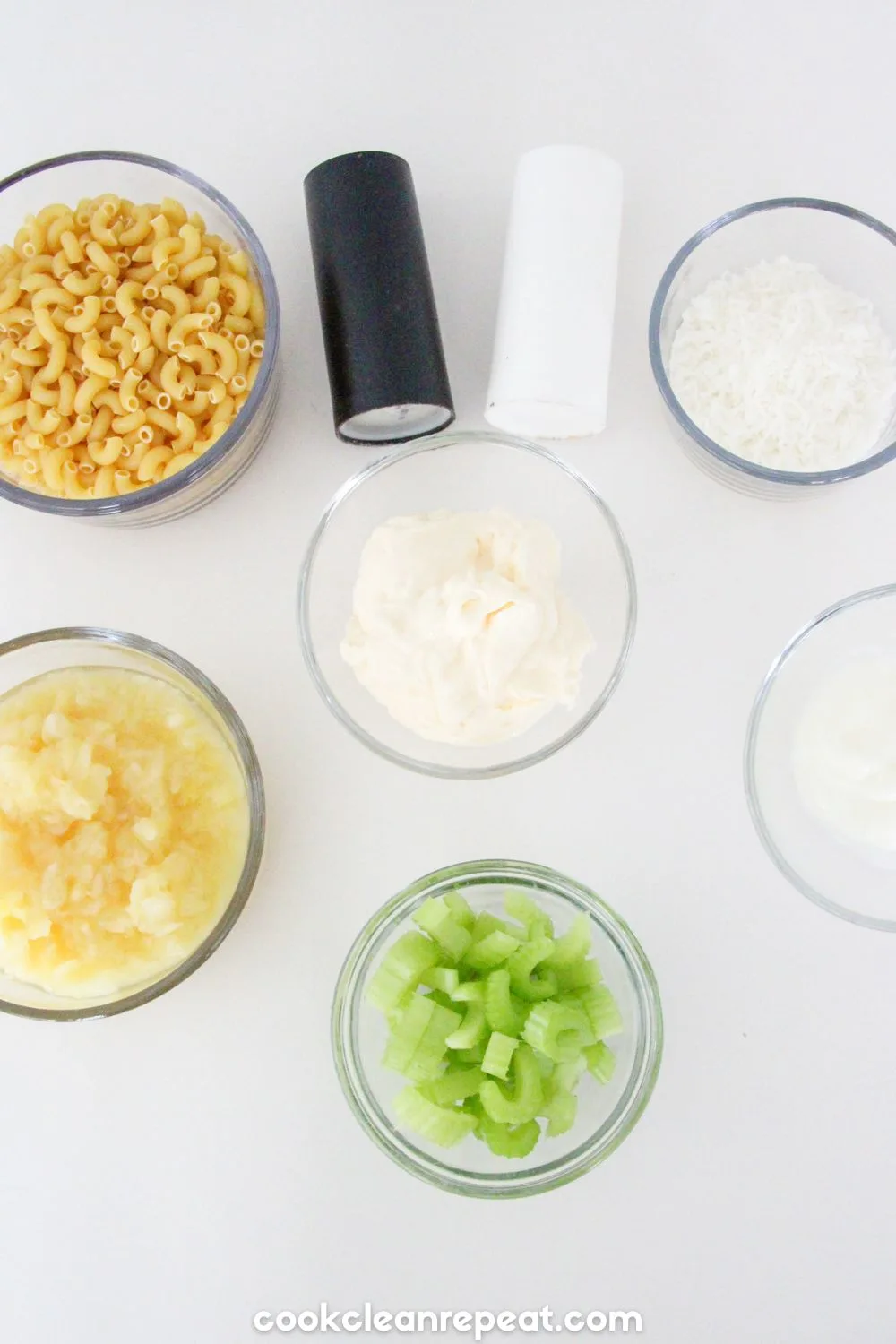 ingredients needed to make a pineapple pasta salad