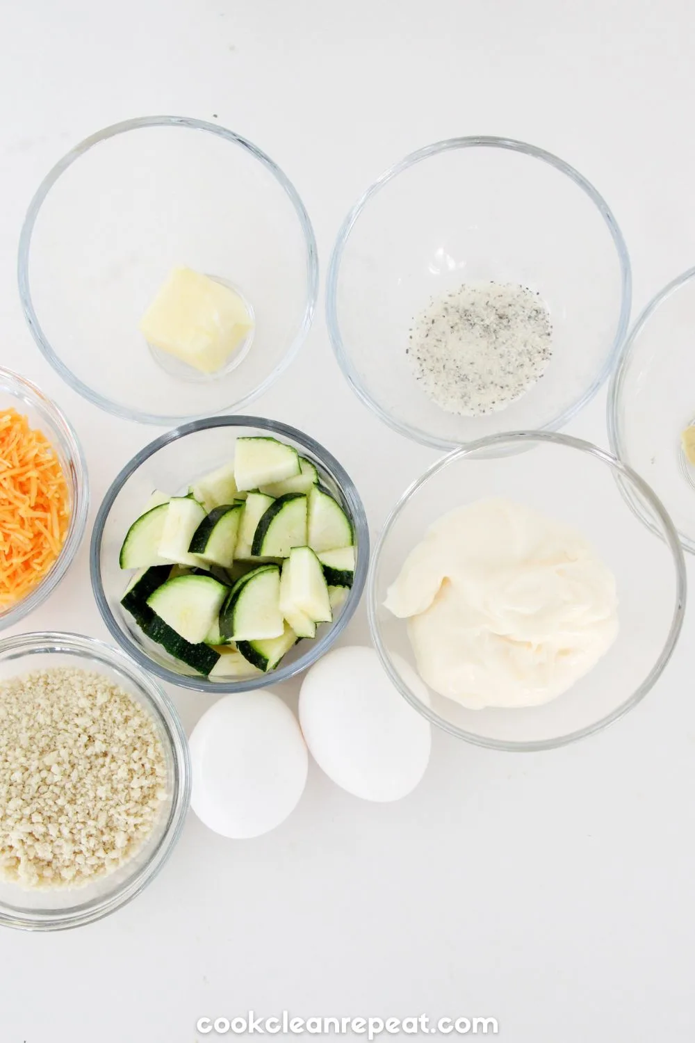 ingredients for this zucchini casserole recipe