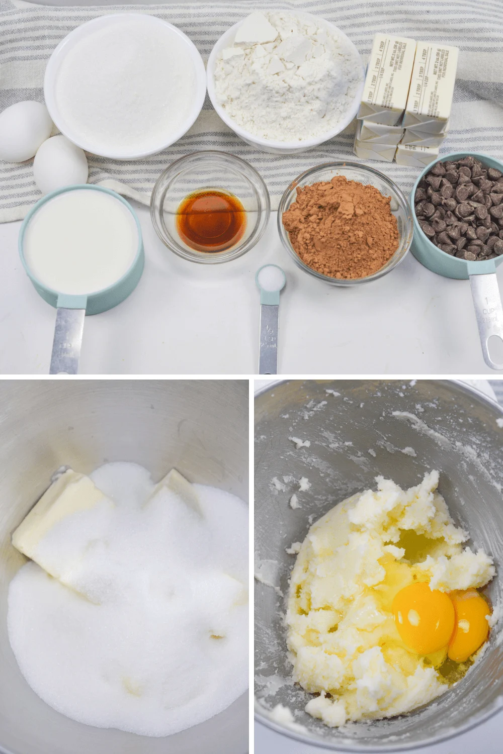 ingredients for brownies from scratch