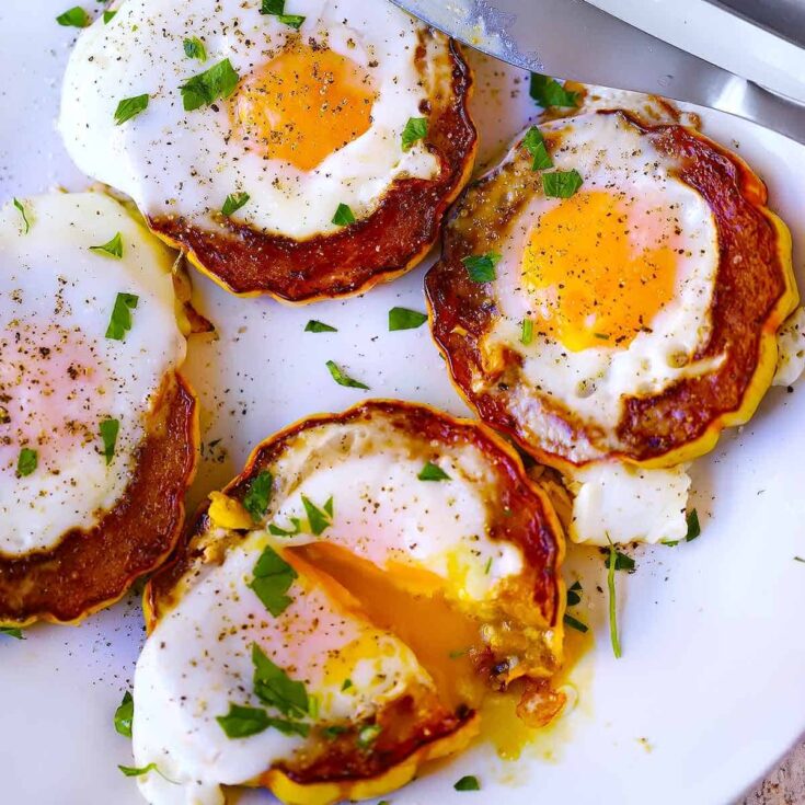 Image for Delicata Squash Egg Cups (egg-in-a-hole)