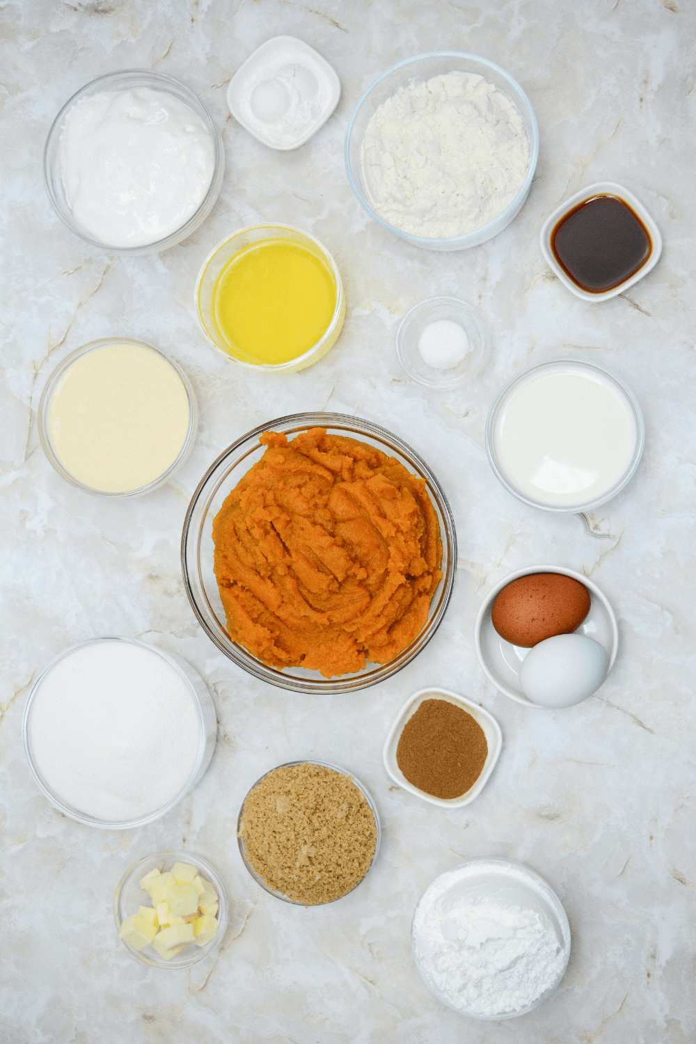 ingredients for Pumpkin Cobbler Recipe