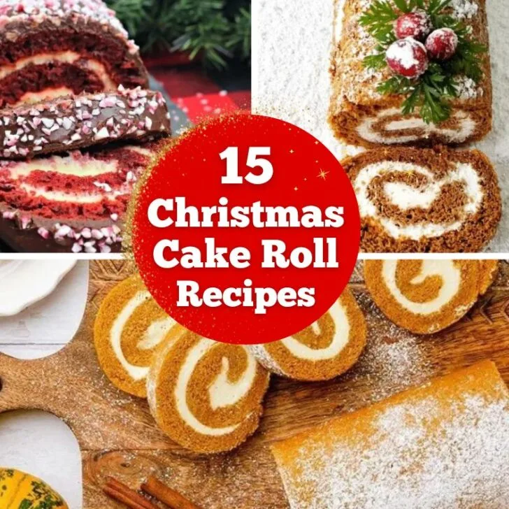 Christmas Cake Roll Recipes Feature Image