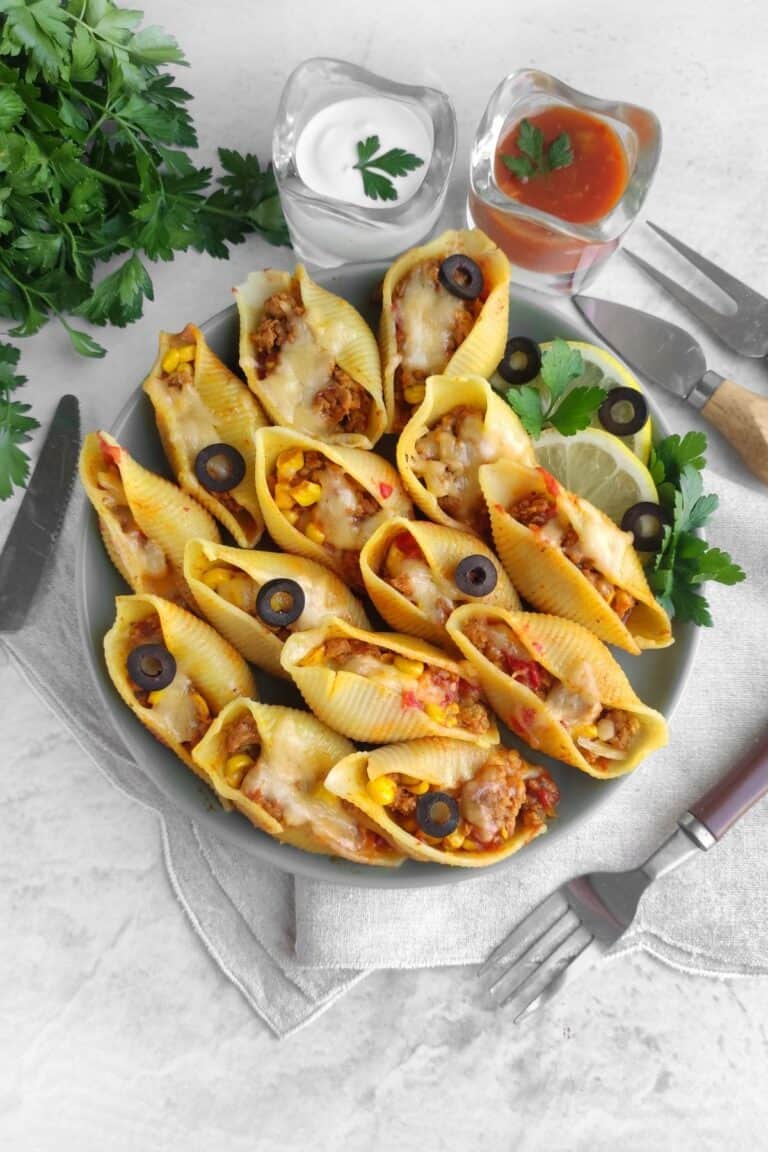 Beef stuffed shells.